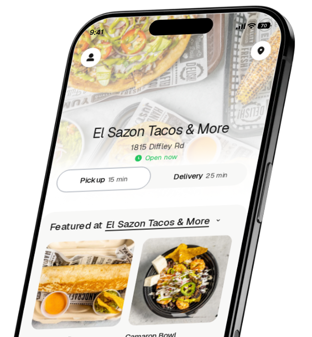 El Sazon Tacos & More app preview